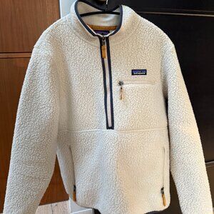 Patagonia Retro Pile Fleece Marsupial Pullover - Natural (Size M)